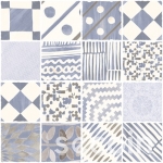 GẠCH BÔNG MEN GỐM MIX GFX 3465